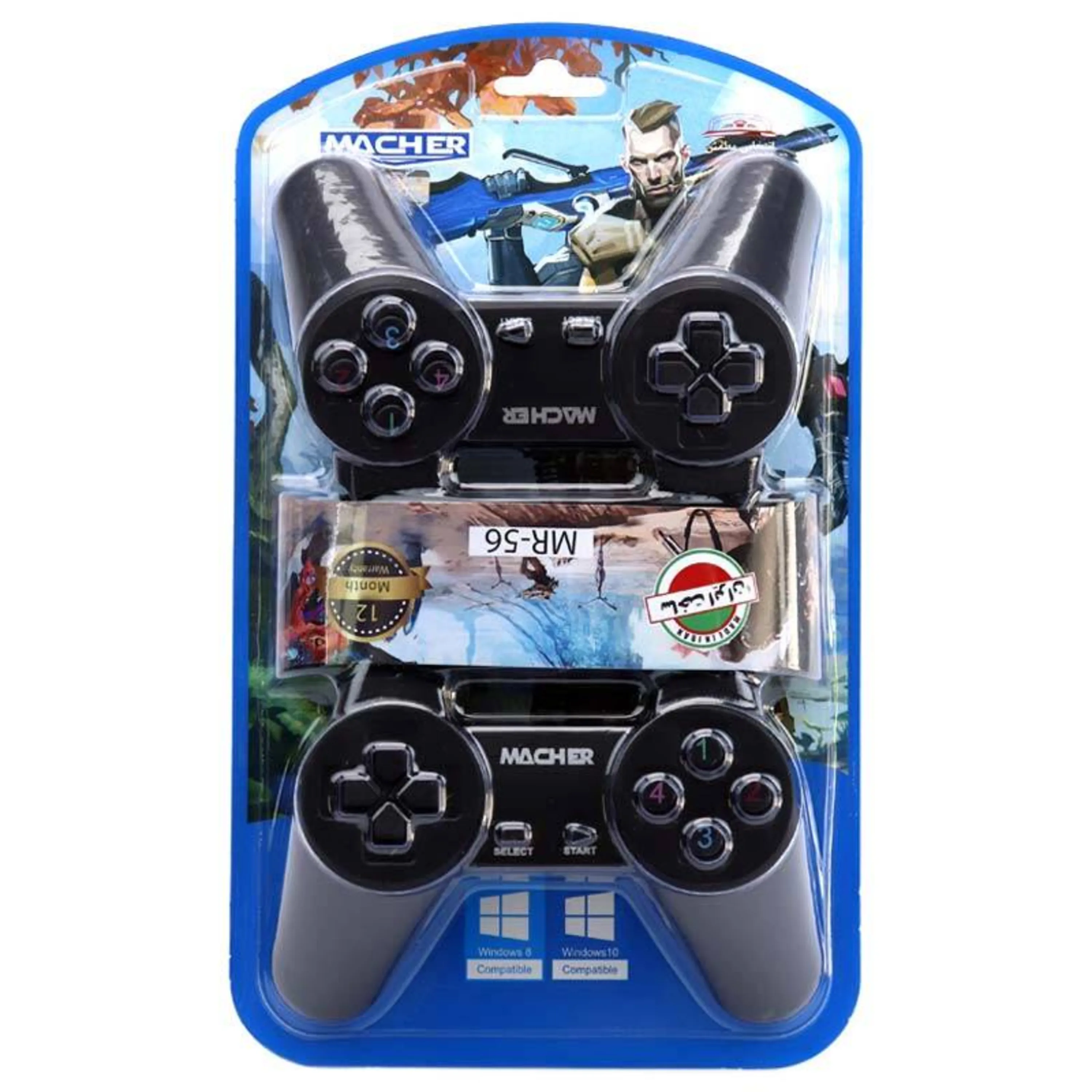 دسته بازی دوبل ساده سیمی Macher MR-56 دسته بازی دوبل ساده سیمی Macher MR-56